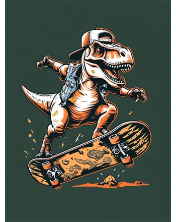 Cool Dynamic Skateboarder