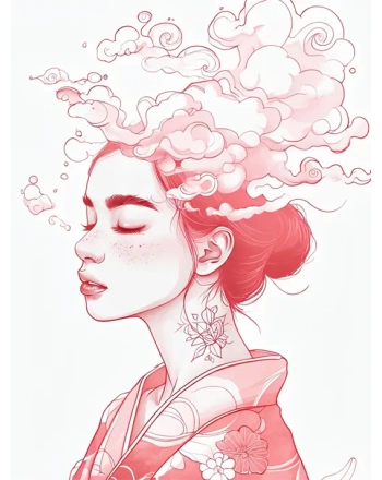 Coral Pink Woman