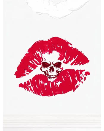 Crimson Lipstick Kiss