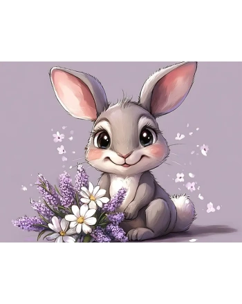 Cute Purple Bunny