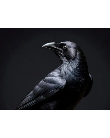 Dark scene of crow