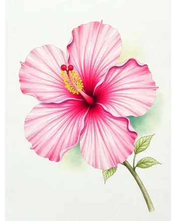 Delicate Pink Hibiscus