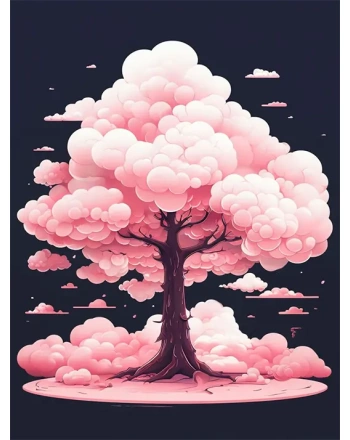 Dreamy Pink Cloud Tree