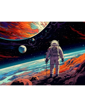 Earth depicted in anime style