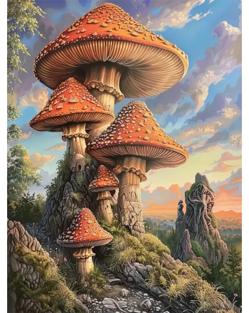 Fantasy mushroom landscape
