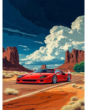 Ferrari F40 painting