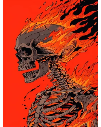 Flaming Skeleton