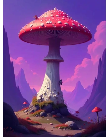 Giant Mushroom Painting