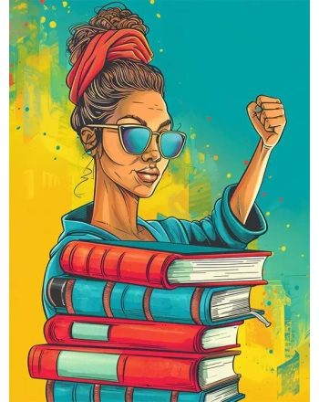 Girl Holding Books