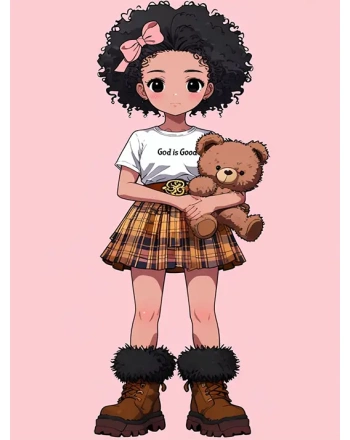 Girl with Teddy Bear