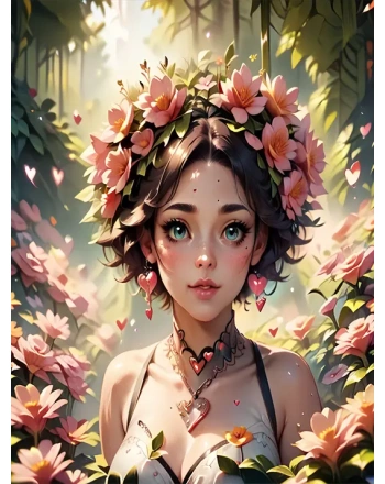 Girl with a Floral Crown