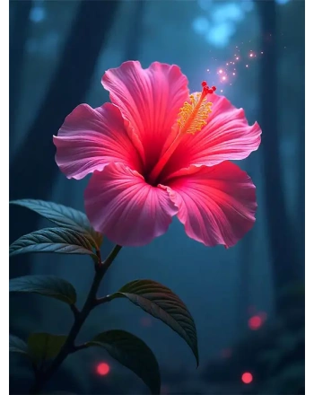 Hibiscus flower painting