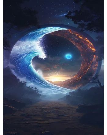 Landscape with Cosmic Elements
