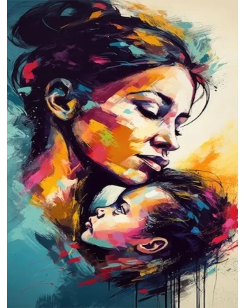 Love of mother and daughter