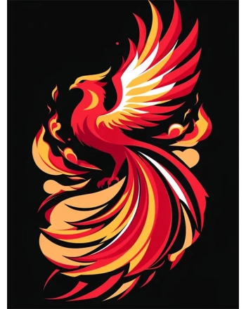 Majestic Phoenix Bird