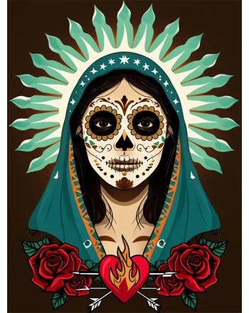 Mexican Sugar Skull Woman