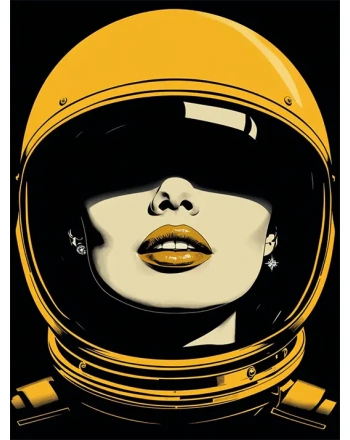 Minimalist Astronaut Woman