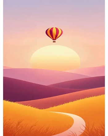 Minimalist Hot Balloon