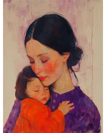 Mother with her baby