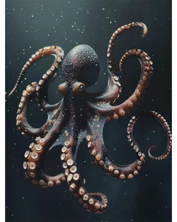 Octopus seen in its underwater natural