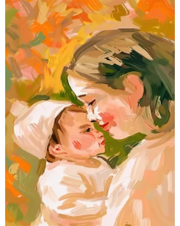 Painting of Mother and Baby