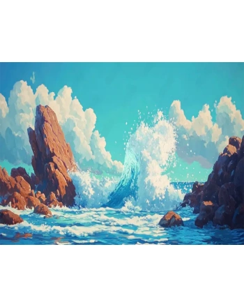 Painting of a Wave