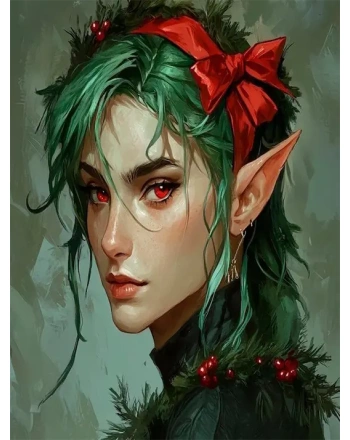 Painting of an elf
