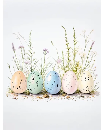 Pastel Watercolor Eggs