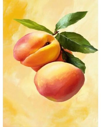 Peach Painting