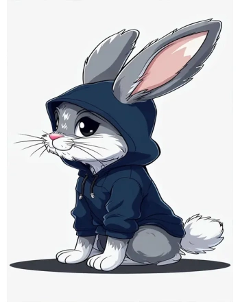 Playful Cartoon Bunny