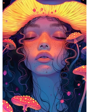 Psychedelic girl