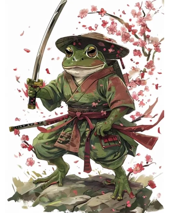 Samurai Frog