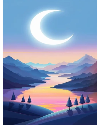 Serene Twilight Mountain