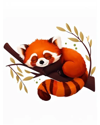 Sleeping Red Panda