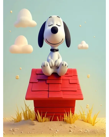 Snoopy Meditating Doghouse