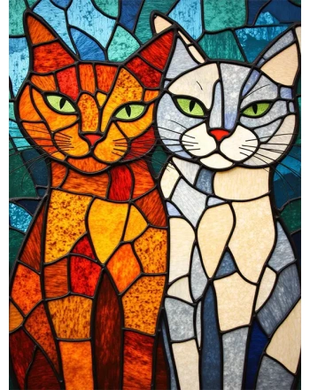 Stained Glass Cat