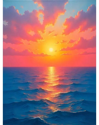 Sunrise over the ocean