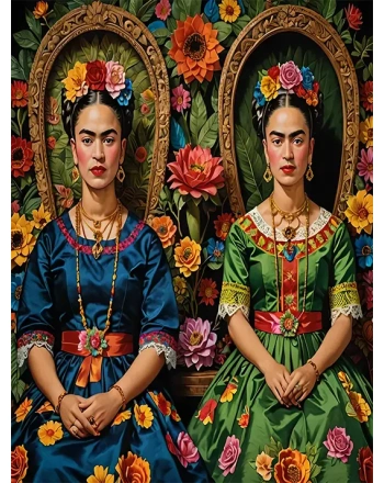 The Two Fridas Painting