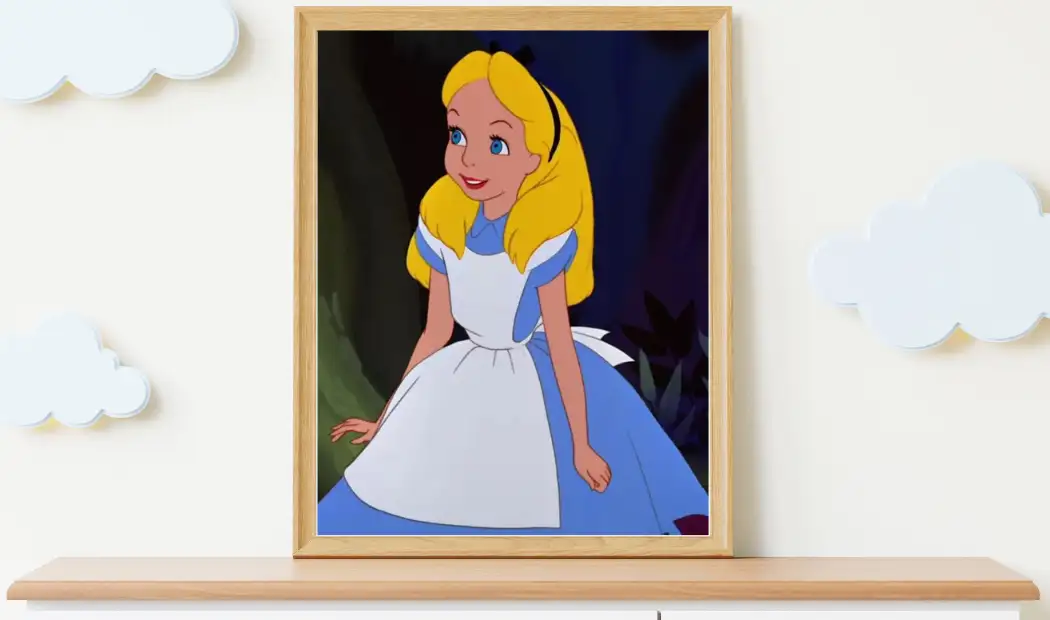 Alice in wonderland painting