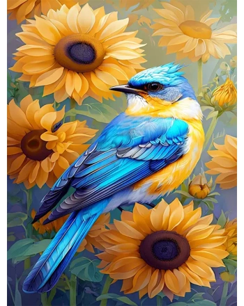 Vibrant Blue Bird