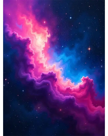 Vibrant Space Painting