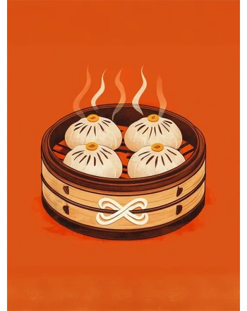 Vintage Bamboo Steamer