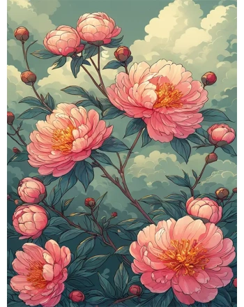 Vintage Flower Painting