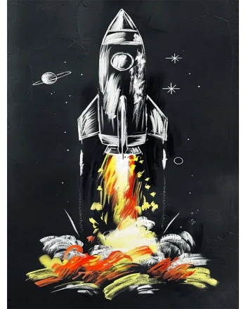 Vintage Rocket Ship