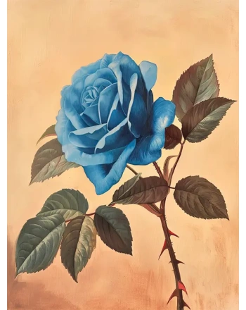 Vintage blue rose