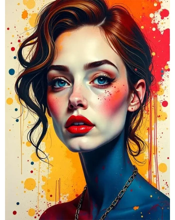 Woman Abstract Painting