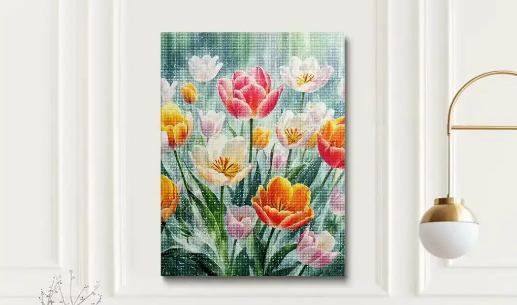 tulip watercolor painting